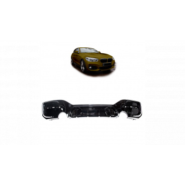 Difuzor BMW 1 F20 F21 Facelift Zadní Lesklá Černá