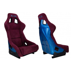 Sportovní křeslo SLIDE KS2 Premium Dark Purple Velur & Sea-Blue Glitter