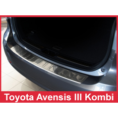 Nerez kryt- ochrana prahu zadního nárazníku Toyota Avensis III Mk kombi 2009-15