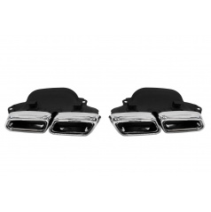 Koncovka tlumiče 285x80mm vstup 160x100mm Mercedes W212 Leštěná Sada