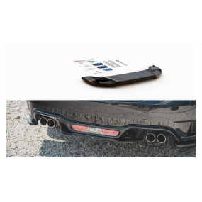 Splitter Fiat 124 Spider Abarth Tył Środkowy Gloss Black