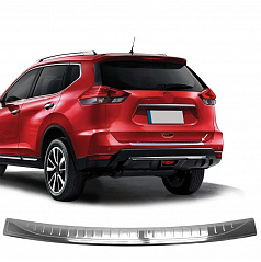 Nerez leštěný kryt horní hrany zadního nárazníku Nissan X-Trail T32 2013 - 2021