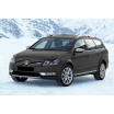 Nerez kryt- černá ochrana prahu zadního nárazníku Volkswagen Passat B7 Alltrack 2012-14