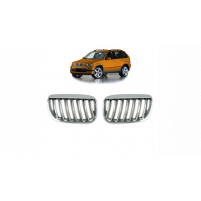 Gril BMW X5 E53 Facelift jednotlivé lamely Chrom