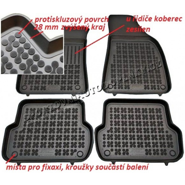 Gumové koberce se zvýšeným okrajem Dacia Duster 2010+, Logan Sedan, 2008+ Gumové koberce se zvýšeným okrajem Dacia Duster 2010+, Logan Sedan, 2008+