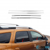 Nerez lišty oken Omtec Dacia Duster 2018+ leštěné provedení 4 ks
