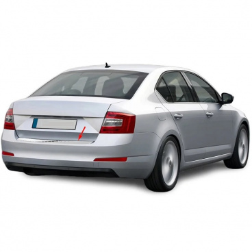 Nerez leštěný ochranný panel zadního nárazníku Omtec Škoda Fabia III HTB Nerez leštěný ochranný panel zadního nárazníku Omtec Škoda Fabia III HTB