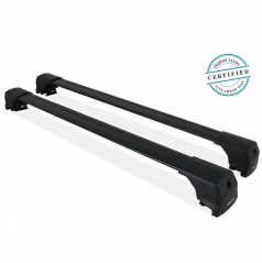 Uzamykatelné alu střešní nosiče s plnou lyžinou černé Jaecoo J7, BYD, MB EQA 2022+