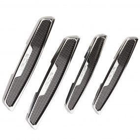 Chrániče hran dveří karbon/chrom