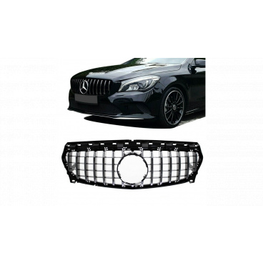 Gril Mercedes-Benz CLA C117, X117 Facelift GT Chrom & Černý