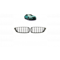 Gril BMW 4 F32 F82 F33 F83 F36 dvojité žebrování Carbon Look