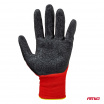 Ochranné polyesterové rukavice potažené latexem velikost 10 2121X 4ks. AMIO-04637