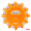 Automobilová nouzová lampa akumulátorová s funkcí svítilny 12SMD+3SMD 650mAh (BATT) oranžové světlo