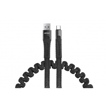 Kabel USB micro USB pružinový 1.2 m UC-12 