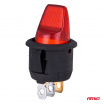 Páčkový spínač s červeným podsvícením 20A 12V AMIO-04438