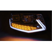 VW T6 2015- přední čirá světla chrome tube light LED DRL