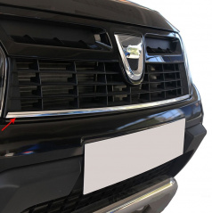 Nerez spodní lišta přední masky Omtec Dacia Duster 2010-12 (delší 84,5 cm)