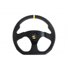 Sportovní volant SLIDE černý kožený 350 mm