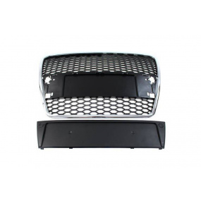 Gril Audi A6 C6 RS-Styl Chrom-Černý