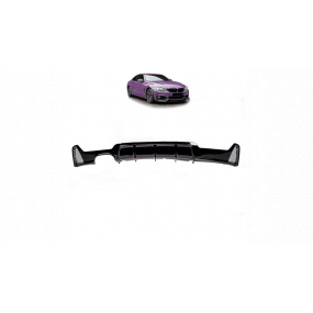 Difuzor BMW 4 F32 F33 F36 Zadní Lesklá Černá Difuzor BMW 4 F32 F33 F36 Zadní Lesklá Černá