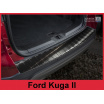 Nerez lišta hrany zadního nárazníku FORD KUGA 2 2013-19 černá broušená