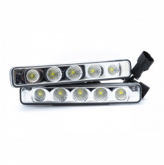 Světla pro denní svícení 2x5W velkých led 190 mm x 31,5 mm x 42 mm