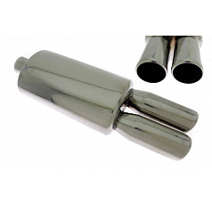 Sportovní výfuk TurboWorks 63/2x77 mm dual
