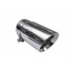 Koncovka tlumiče 89mm vstup 76mm Leštěná