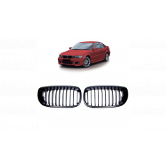 Mřížka BMW 3 E46 Facelift jednotlivé lamely Matná černá