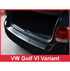 Nerez kryt- ochrana prahu zadního nárazníku Volkswagen Golf VI kombi 2009-13