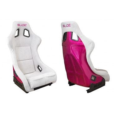 Sportovní skořepina SLIDE KS2 Premium Světle šedý Velur Jasně růžový třpyt Sportovní skořepina SLIDE KS2 Premium Světle šedý Velur Jasně růžový třpyt
