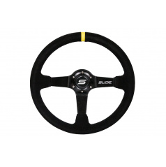 Sportovní volant WRC černý semiš YELLOW STRIP 350 mm