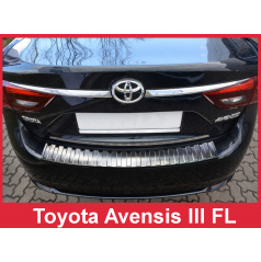 Nerez kryt- ochrana prahu zadního nárazníku Toyota Avensis Mk III FL 2015+