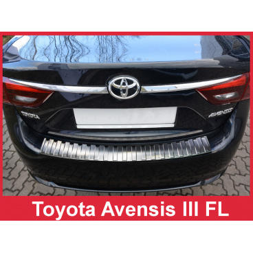 Nerez kryt- ochrana prahu zadního nárazníku Toyota Avensis Mk III FL 2015+ Nerez kryt- ochrana prahu zadního nárazníku Toyota Avensis Mk III FL 2015+