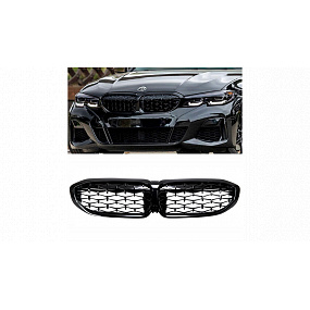 Gril BMW 3 G20 G21 Lesklá Černá Gril BMW 3 G20 G21 Lesklá Černá