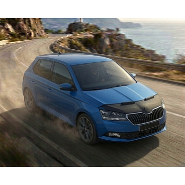Převlek přední části kapoty černý Škoda Fabia 2015-21