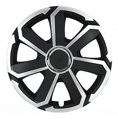 Poklice na auto AEROSPIN 16" palců černo-stříbrná