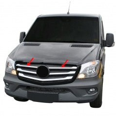 Nerez kryt přední masky Omtec Mercedes Sprinter W906 (FL) 2013-18