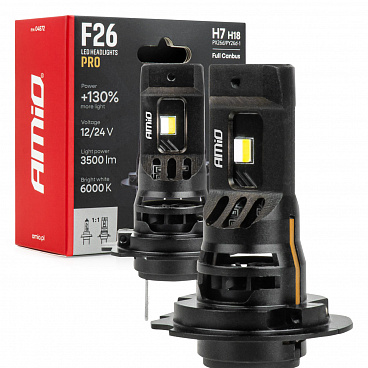 Automobilové LED žárovky F26 PRO LumiTec LIMITED +130% DUO FULL CANBUS H7 H18 12V 24V