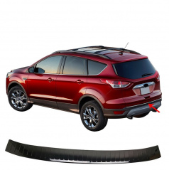 Nerez leštěná lišta zadního nárazníku Omtec Ford Kuga II 2013+ černá