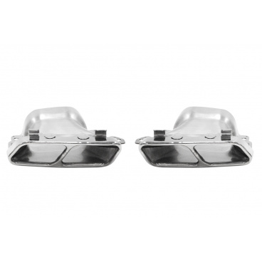 Koncovka tlumiče 210x80mm vstup 140x85mm Mercedes A45 S600 Leštěná Sada
