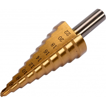 Stupňovitý kuželový vrták 4-22mm Stupňovitý kuželový vrták 4-22mm