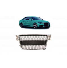 Gril Audi A4 B8 Chrom & Lesklá Černá