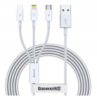 Multikabel do telefonu USB/ 3 konektory (iPhone + iPad, USB typ C a microUSB)