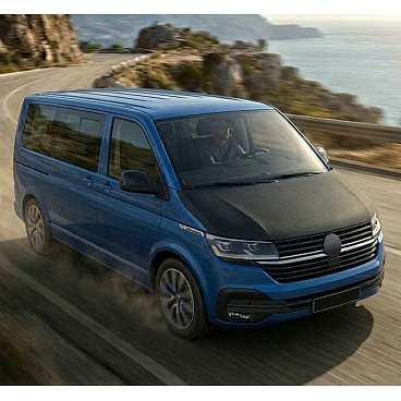 Převlek kapoty černý karbon VW T6