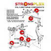 Škoda Superb 2002-08 StrongFlex sestava silentbloků jen pro přední nápravu 12 ks