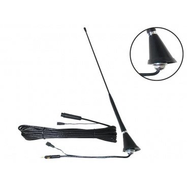 Autoanténa se zesilovačem černá K+K Autoanténa se zesilovačem černá K+K