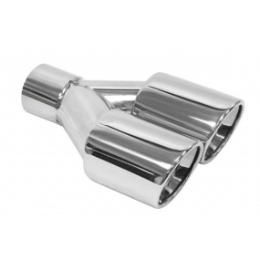 Nerez dual koncovka leštěná (vstup 60 mm, výstup 80 mm)