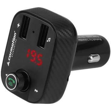 FM Transmiter + Handsfree + Volmetr 8-30V + Nabíječka 2X USB 3,4A