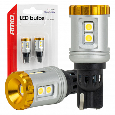 LED žárovky STANDARD W16W T15 3030 8SMD + 3020 1SMD bílé 12V 24V LED žárovky STANDARD W16W T15 3030 8SMD + 3020 1SMD bílé 12V 24V